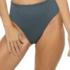 Ribbed High Waist Bikini Bottom -Everythingbutwater Store 1040488 Bikini Bottom Deep Blue Front