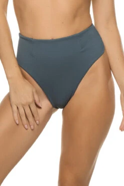 Ribbed High Waist Bikini Bottom