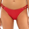 Gwen Tab Side Hipster Bikini Bottom -Everythingbutwater Store 113 715 080 Bikini Bottom Coral Red Front