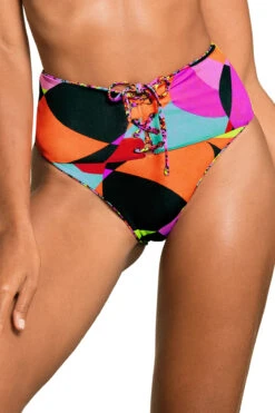 Maaji Applause Reversible High Waist Bikini Bottom -Everythingbutwater Store 2640SCC007 Bikini Bottom Monet reverse