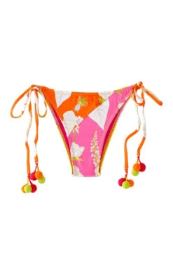 Farm Rio Neon Garden Tie Side Brazilian Bikini Bottom -Everythingbutwater Store 306539 Bikini Bottom Neon Garden Laydown