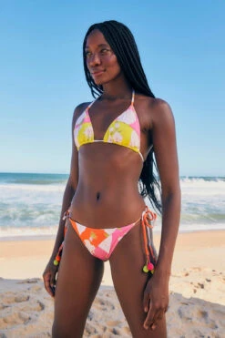 Farm Rio Neon Garden Tie Side Brazilian Bikini Bottom -Everythingbutwater Store 306539 Bikini Bottom Neon Garden Lifestyle