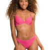 Maaji Dainty Reversible Underwire Bikini Top -Everythingbutwater Store 3205SUN008 Bikini Top Hot Fuchsia Front