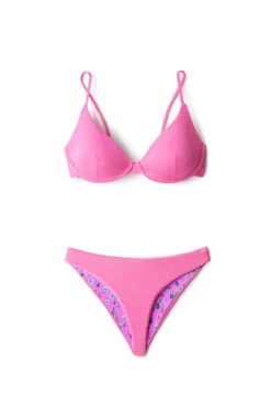 Maaji Dainty Reversible Underwire Bikini Top 9 Maaji Dainty Reversible Underwire Bikini Top -Everythingbutwater Store 3205SUN008 Bikini Top Hot Fuchsia Laydown