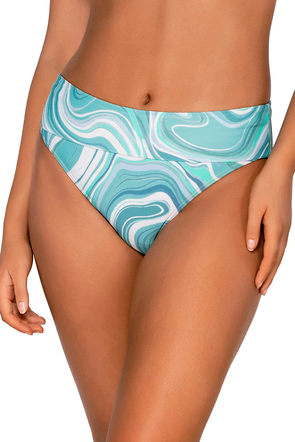 Hannah Banded High Waist Bikini Bottom 4 Hannah Banded High Waist Bikini Bottom - Image 2