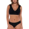 Willa Wireless Bralette Bikini Top (D+ Cup) 1 Willa Wireless Bralette Bikini Top (D+ Cup) -Everythingbutwater Store 546TBLCK Bikini Top Black Front