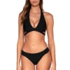 Casey Halter Bralette Bikini Top -Everythingbutwater Store 655TBLCK Bikini Top Black Front