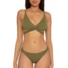 Raegan Twist Front Bralette Bikini Top -Everythingbutwater Store 852137 Bikini Top Seaweed Front1