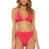 Cheryl Sliding Triangle Bikini Top -Everythingbutwater Store 853027E Bikini Top Cherry Front
