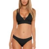 Banded X-Back Bikini Top -Everythingbutwater Store BEC BLACK BL Tops Front 99002