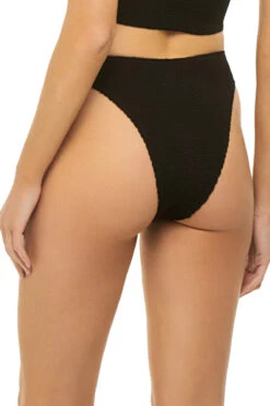Christy High Waist Bikini Bottom -Everythingbutwater Store BOUND238E Bikini Bottom Black Eco Back