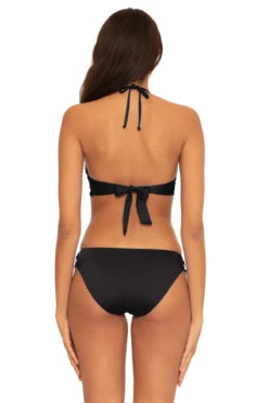 Avery Banded Triangle Bikini Top -Everythingbutwater Store C263137 Bikini Top Black Back1