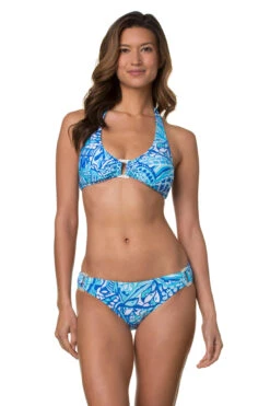 Ring Front Halter Bikini Top