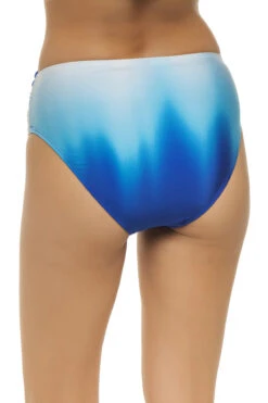 Ombre Twist Sash High Waist Bikini Bottom -Everythingbutwater Store LB2LF97 Bikini Bottom Sapphire Back