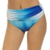 Ombre Twist Sash High Waist Bikini Bottom -Everythingbutwater Store LB2LF97 Bikini Bottom Sapphire Front