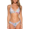 Sirena Banded Triangle Bikini Top 1 Sirena Banded Triangle Bikini Top -Everythingbutwater Store SBL MULTI TEBL Tops Front 96534