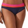 Tommy Bahama Colorblock Banded Hipster Bikini Bottom -Everythingbutwater Store SS200295 Bikini Bottom Passion Pink Front