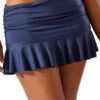 Tommy Bahama High Waist Flounce Skirted Bikini Bottom -Everythingbutwater Store SS200361 Bikini Bottom Mare Navy Front