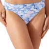 Tommy Bahama Reversible Side Shirred Hipster Bikini Bottom -Everythingbutwater Store SS200391 Bikini Bottom Blue Monday Front1