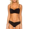 Underwire Bandeau Bikini Top (E-H Cup) -Everythingbutwater Store SST BLACK BL Tops Front2 63286
