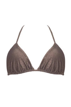 Sparkling Sun-Kissed Basal Reversible Triangle Bikini Top -Everythingbutwater Store T01175 Bikini Top Sparkling Sunkissed Laydown