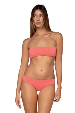 Eloise Bandeau Bikini Top 9 Eloise Bandeau Bikini Top -Everythingbutwater Store U614TPINGR Bikini Top Pink Grapefruit Front3