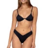 Bahamas Underwire Bikini Top -Everythingbutwater Store U974TBLASA Bikini Top Black Sand Front