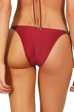 Lucy Tie Side Brazilian Bikini Bottom -Everythingbutwater Store VIX RED RD Bottoms Back 98978