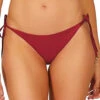 Lucy Tie Side Brazilian Bikini Bottom -Everythingbutwater Store VIX RED RD Bottoms Front 98978